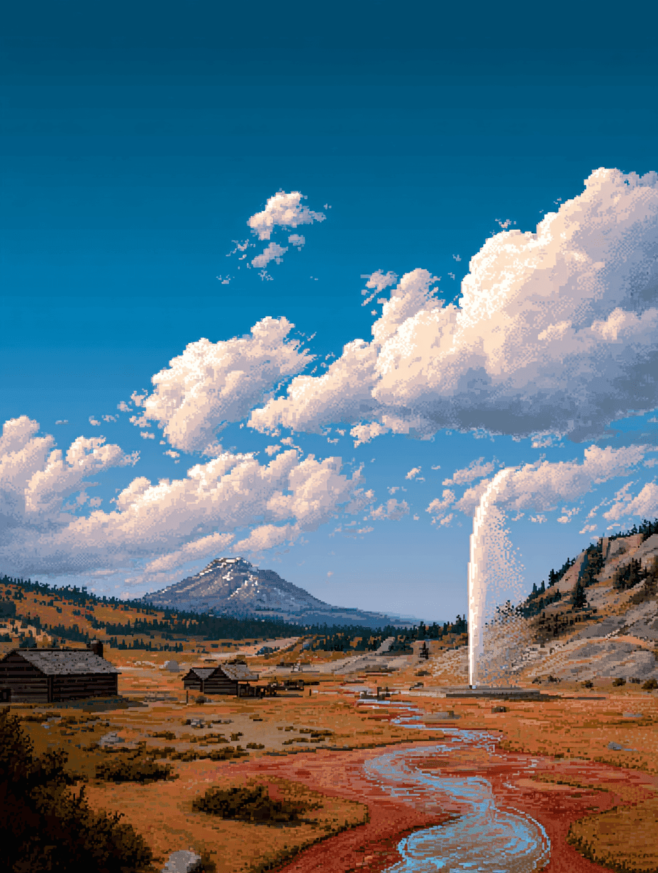 Hooper Spring at Soda Springs, Idaho, a surviving emigrant-era carbonated spring.